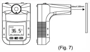 DURALINE Automatic Forehead Thermometer Touchless Infared -Temperature measurement