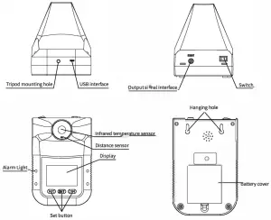 DURALINE Automatic Forehead Thermometer Touchless Infared - introduction