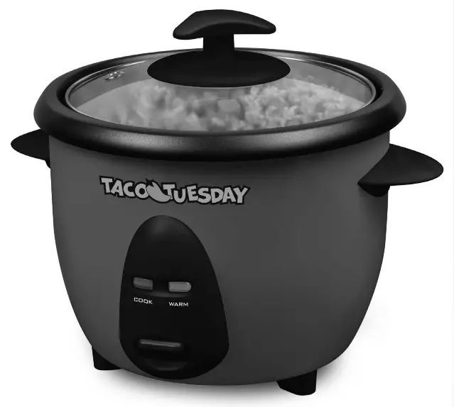 NOSTALGIA TACO TUESDAY 6-Cup Rice Cooker TTRC6RD