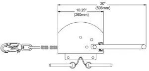 Miller FADA MAN_WIN 30M ManHandler Man-Rated Hoist Winch - Product Specifications
