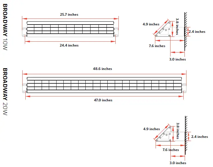 SOLTECH BROADWAY Billboard Lights 10W LED Lights FIG 1