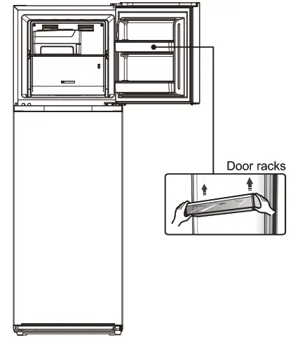 Hisense HRTF326 Top Mount Fridge- Reversing