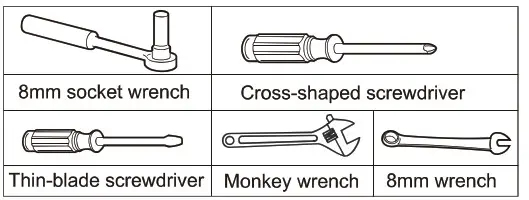 Hisense HRTF326 Top Mount Fridge - Tools