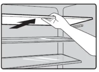 Hisense HRTF326 Top Mount Fridge- chamber 1