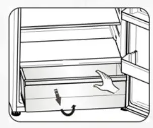 Hisense HRTF326 Top Mount Fridge- chamber 2