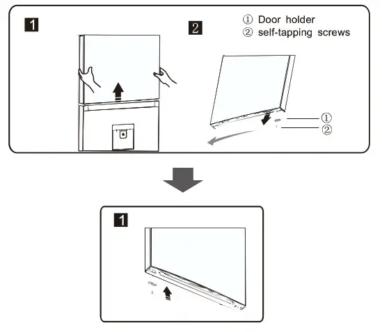 Hisense HRTF326 Top Mount Fridge- corner 3