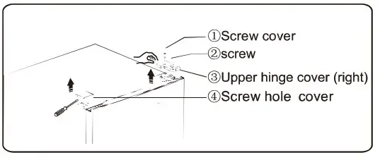 Hisense HRTF326 Top Mount Fridge- corner