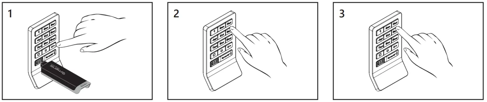 Allsteel Digital Lock - Keys 2