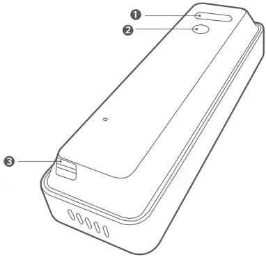 eufy T8210 Solo Doorbell S20 Battery Kit - Rear View