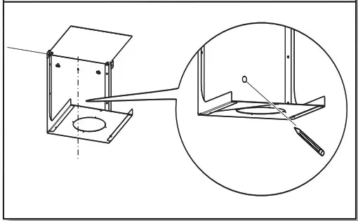 JENNAIR JVR0436HS 36 Inch Wall Mount Canopy Hood - Charcoal Filter Bracket Installation 4