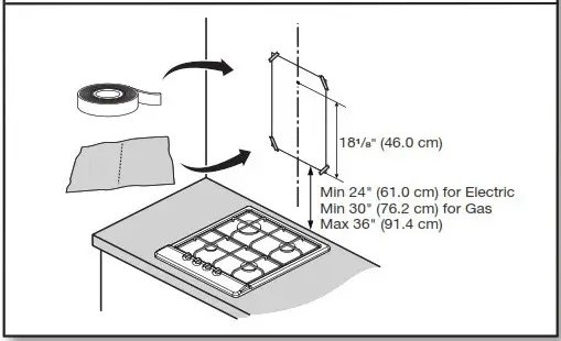 JENNAIR JVR0436HS 36 Inch Wall Mount Canopy Hood - Prepare Locatio 2