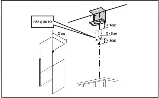 JENNAIR JVR0436HS 36 Inch Wall Mount Canopy Hood - Prepare for Installation 1