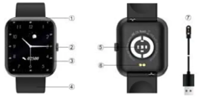 Tuker- I8 -Smart-Bracelet- Full -Touch -Screen -Fashion- Sport- Watch- Heart -Rate -Monitorin- fig 1