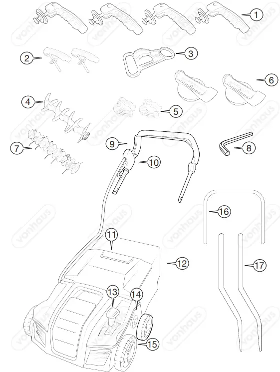 VonHaus-2500192-2-In-1-Electric-Lawn-Scarifier-and-Rake-FIG9