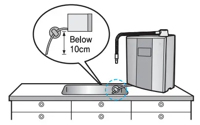 AQUA IONIZER PRO IONHEALTH Touch Water Ionizer - hose height