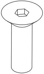 Flat Head Socket Cap Screw M5 X 16