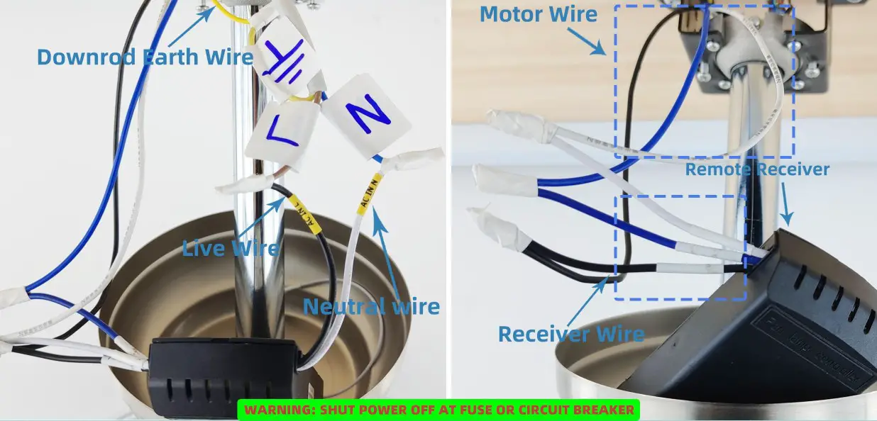 BAYSQUIRREL BS LY 9078 Ceiling Fan with Light - control receiver
