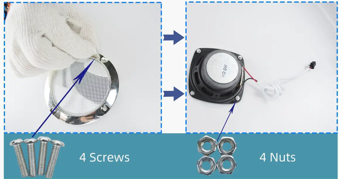 BAYSQUIRREL BS LY 9078 Ceiling Fan with Light - the speaker in the lampshade 2