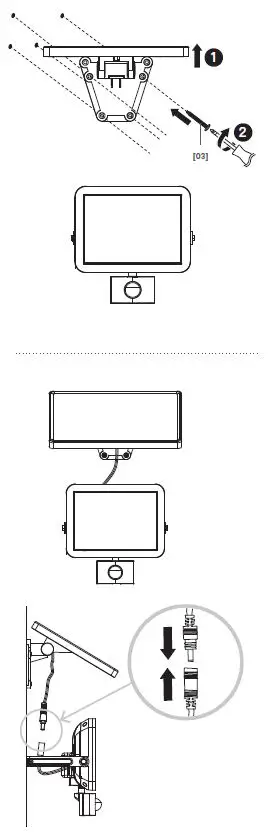 LAP RB0258A Outdoor LED Solar Floodlight With PIR Sensor-FIG12