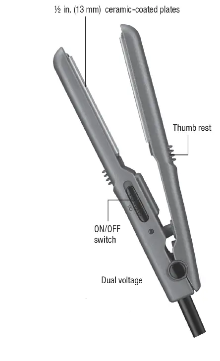 CONAIR-CB300C-13mm-Ceramic-Flat Iron-fig-2