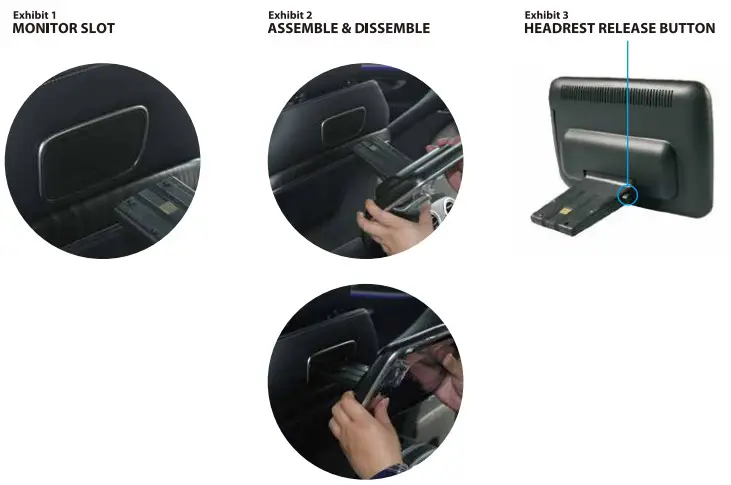 BLAUPUNKT Headrest Monitor Florence instllation