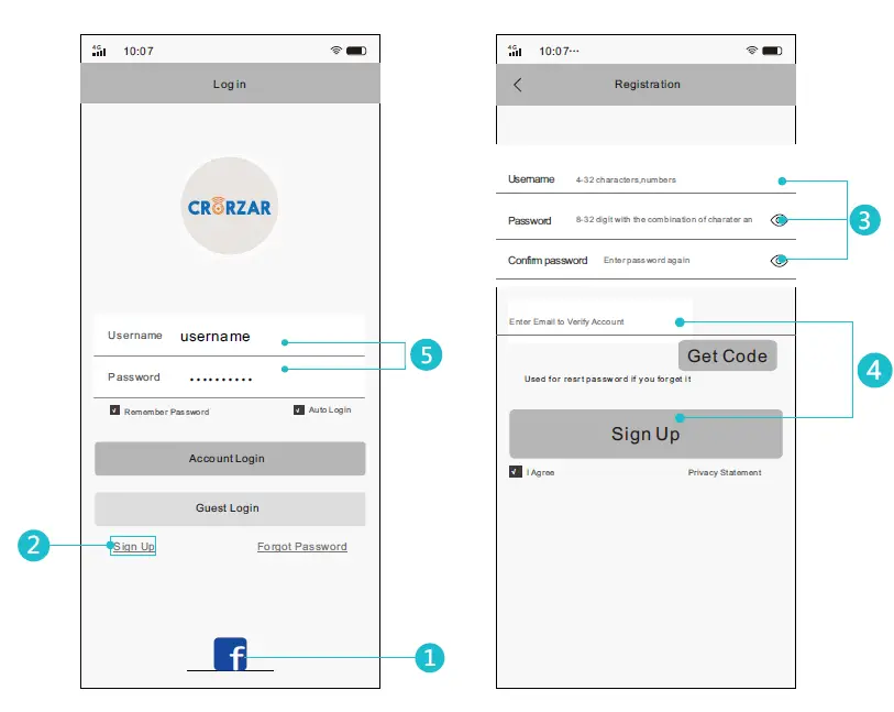 CRORZAR -Outdoor -360 -Camera -7