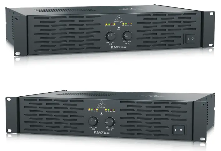 behringer Professional 750-Watt Stereo Power Amplifier - KM750 2