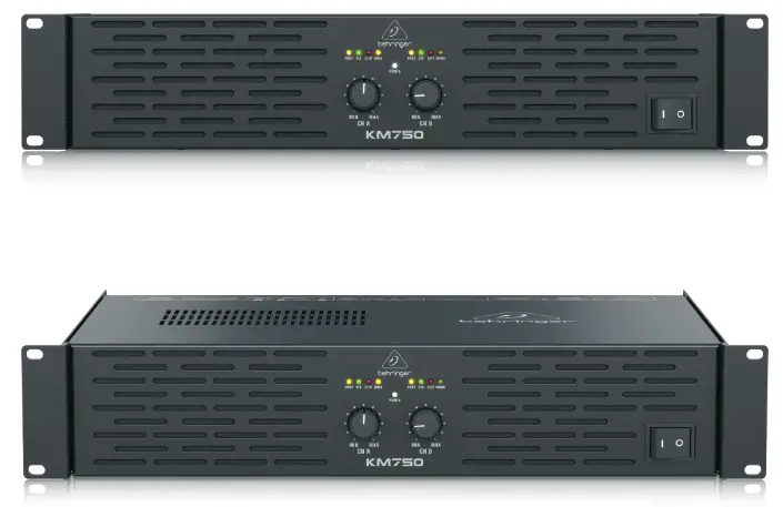 behringer Professional 750-Watt Stereo Power Amplifier - KM750
