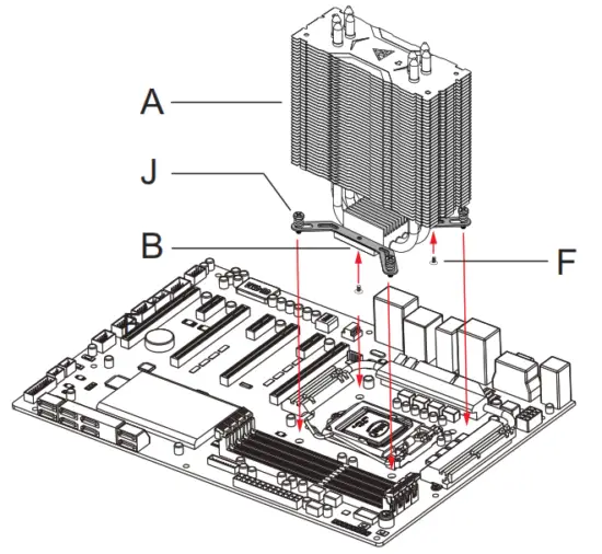 GAMDIAS BOREAS E1 410 LITE CPU Air Cooler Installation - Featured Image - Fig