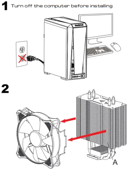 GAMDIAS BOREAS E1 410 LITE CPU Air Cooler Installation - Featured Image - Fig1