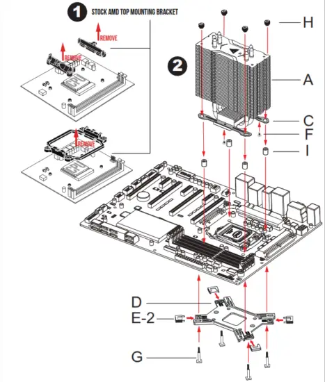 GAMDIAS BOREAS E1 410 LITE CPU Air Cooler Installation - Featured Image - Fig2