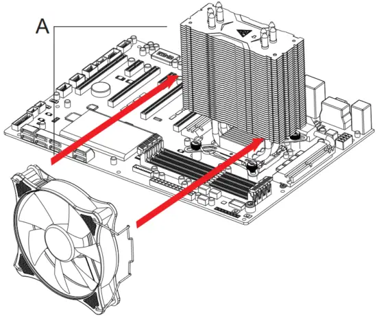 GAMDIAS BOREAS E1 410 LITE CPU Air Cooler Installation - Featured Image - Fig6