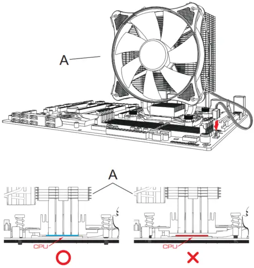 GAMDIAS BOREAS E1 410 LITE CPU Air Cooler Installation - Featured Image - Fig7