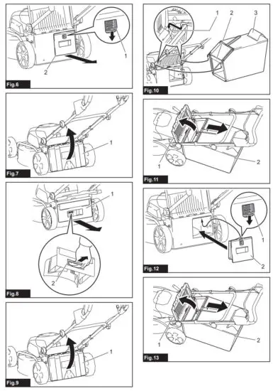 makita DLM463 Cordless Lawn Mower - fig 2