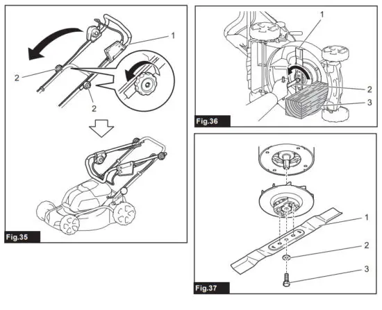 makita DLM463 Cordless Lawn Mower - fig 6