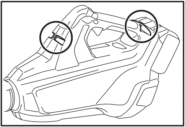 Attaching the shoulder strap