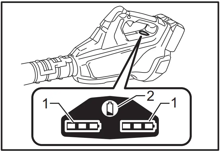 Remaining battery capacity indication