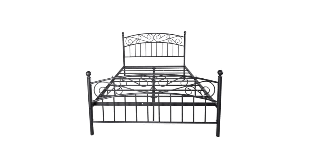 Thdstatic Black Metal Queen Bed Frame User Manual