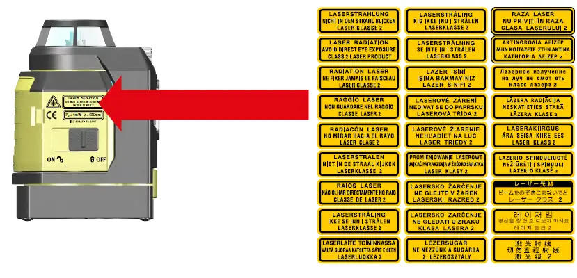 STABILA LAX 400 Self Levelling Multiline Laser fig2