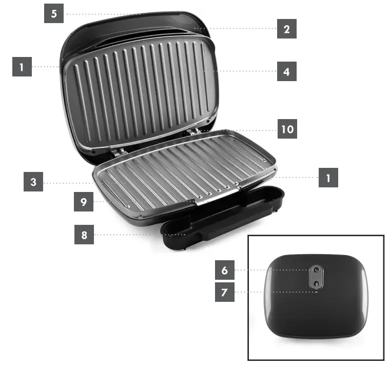 EK4366PMG Progress Shimmer Health Grill