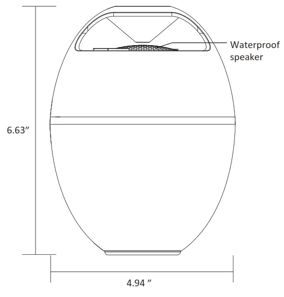 Pyle PLSPOOL25 Portable Wireless Speaker Colorful Lights - fig 1