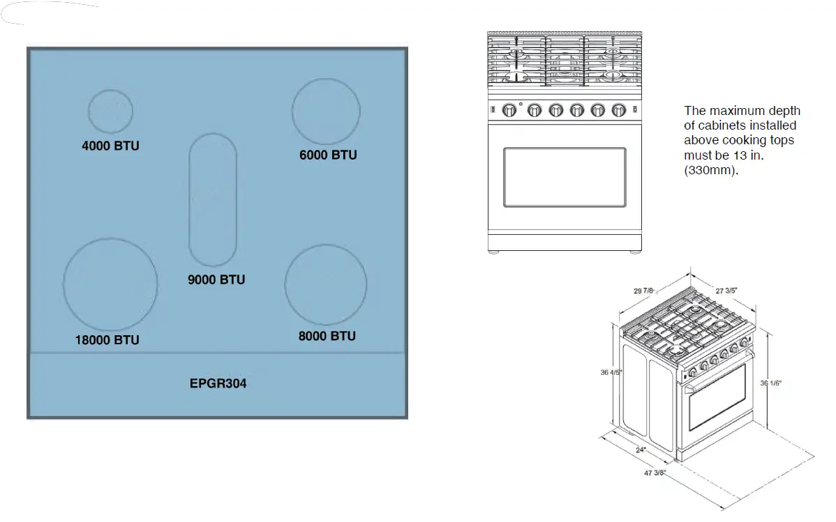 COSMO-COS-EPGR-Professional-Gas-Rang-2