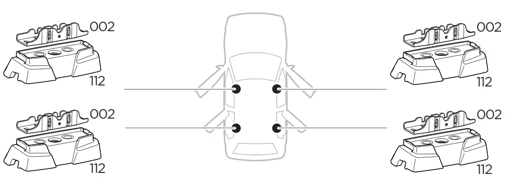 THULE 187089 Roof Rack Custom Fit Kit - 2