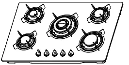 COOKOLOGY GH755SS 75cm Built In Gas Hob -fig26