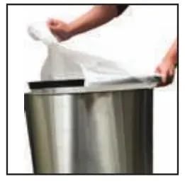 ibin TT-SB Series Stainless Steel Oval Sensor Trash Can - Fig 4