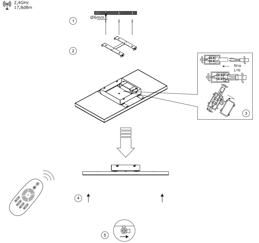 Paul Neuhaus 848716 FRAMELESS Ceiling Light LED - fig