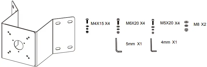 PELCO C6692M SRXV-CM Corner Mount-fig2
