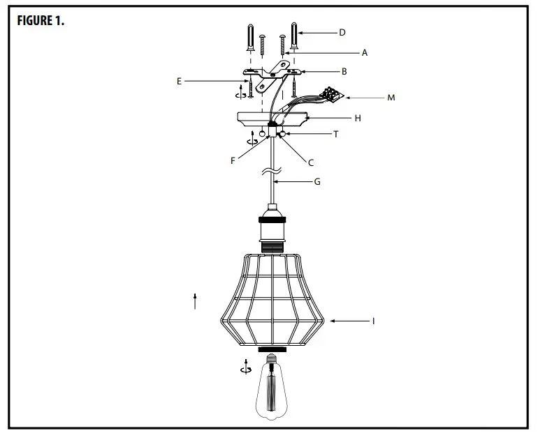 Westinghouse 61007 Pendant Light - Figure 1
