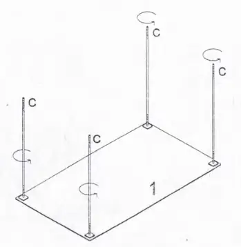Best Master Furniture T02T Margaid 63 Inch L Rectangle Glass Dining Table fig