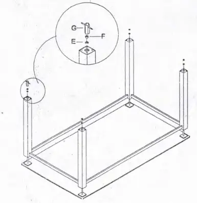 Best Master Furniture T02T Margaid 63 Inch L Rectangle Glass Dining Table fig1
